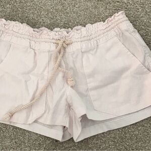 Women's white Drawstring Shorts